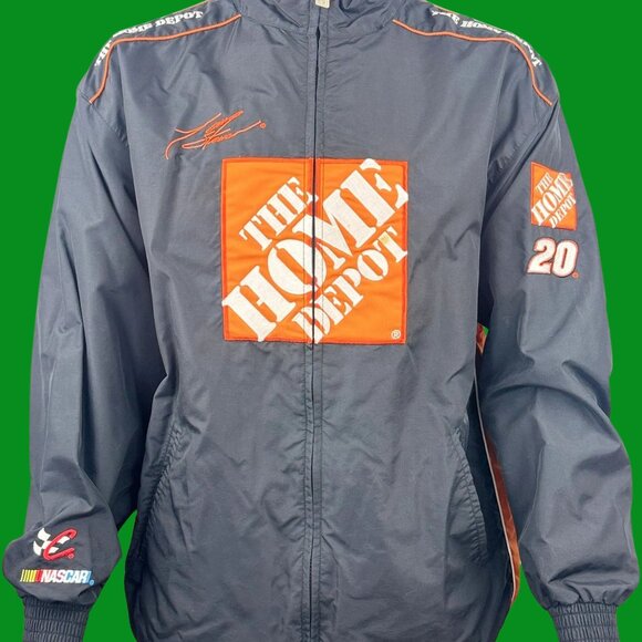 VTG Chase Authentics NASCAR Jacket Tony Stewart #20 Home Depot Racing Team Zip-U - Picture 2 of 8